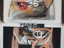 Yago, Untitled 157back, 1997-2003, acrylic on canvas, 80×120, 157back