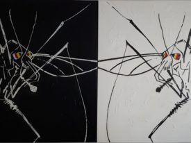 Yago, Untitled 167, 1997-2003, acrylic and sand on canvas, 170(x2)x155, 167