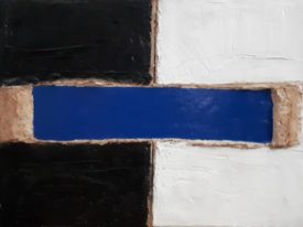 Yago, Untitled 170, 1997-2003, acrylic and sand on canvas, 70×50, 170