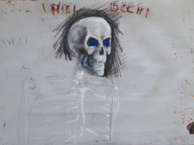 Yago, My eyes, 1997-2003, drawing on paper, 50×70, 34back