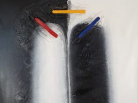 Yago, Untitled 159, 1997-2003, acrylic and sand on canvas, 100×120, 159